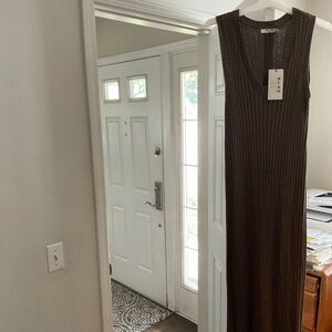 Knit maxi sleeveless dress NWT